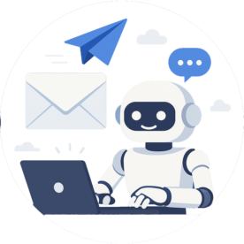 Robot replying to emails